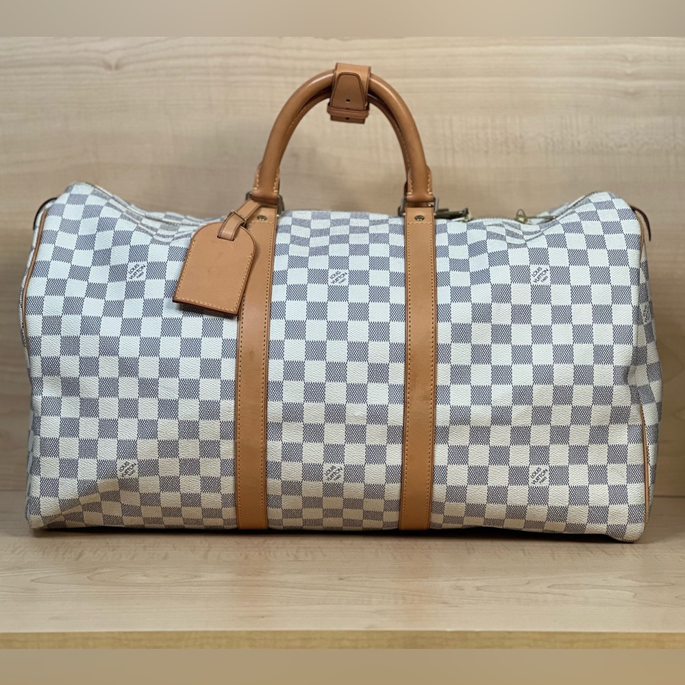 Louis Vuitton keepall damier Azur 45 duffle travel bag